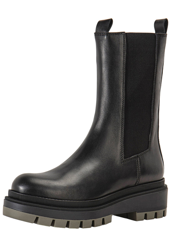 Inuovo Stiefelette Leder Schwarz