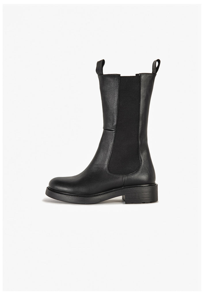 Inuovo Stiefelette Leder Schwarz