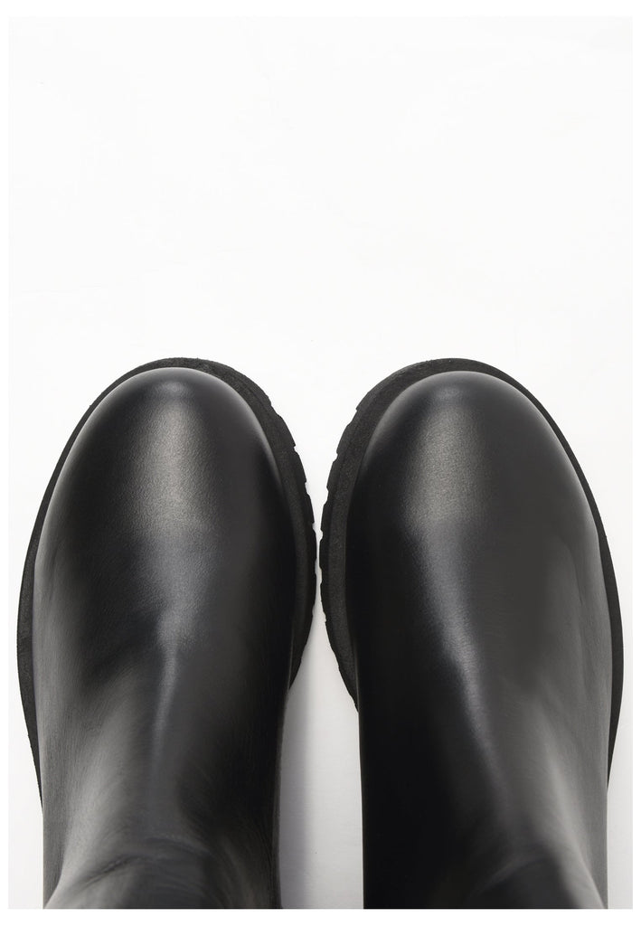 Inuovo Stiefelette Leder Schwarz