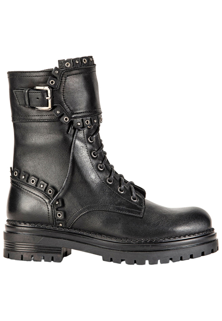 Inuovo Stiefelette Leder Schwarz