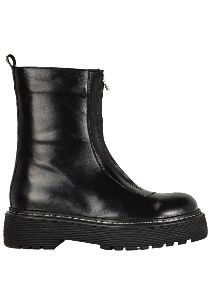 Inuovo Stiefelette Leder Schwarz