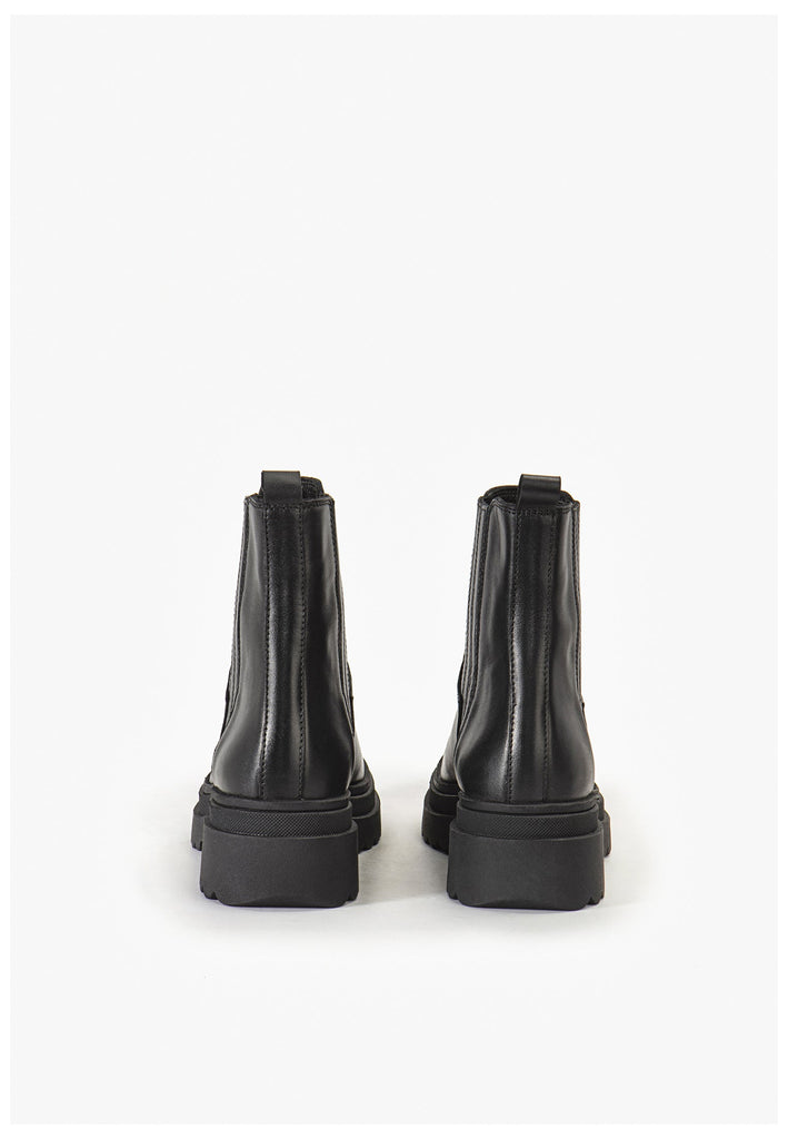 Inuovo Stiefelette Leder Schwarz