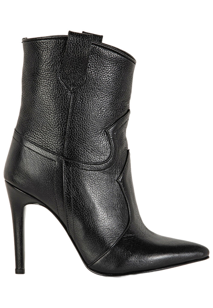 Inuovo Stiefelette Leder Schwarz