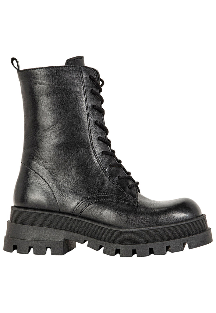 Inuovo Stiefelette Leder Schwarz