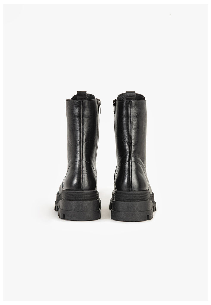 Inuovo Stiefelette Leder Schwarz