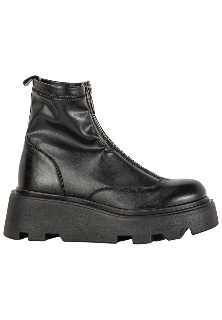 Inuovo Stiefelette Leder Schwarz