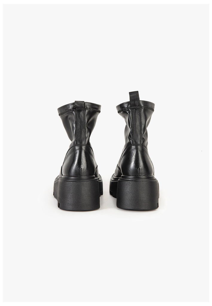 Inuovo Stiefelette Leder Schwarz