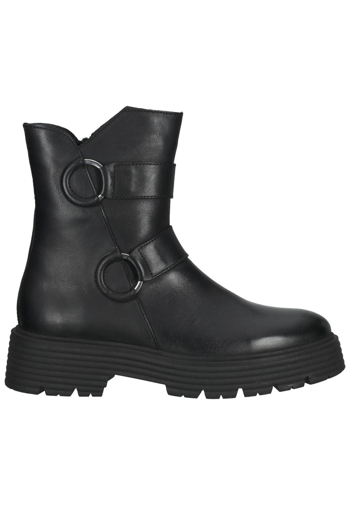 Inuovo Stiefelette Leder Schwarz