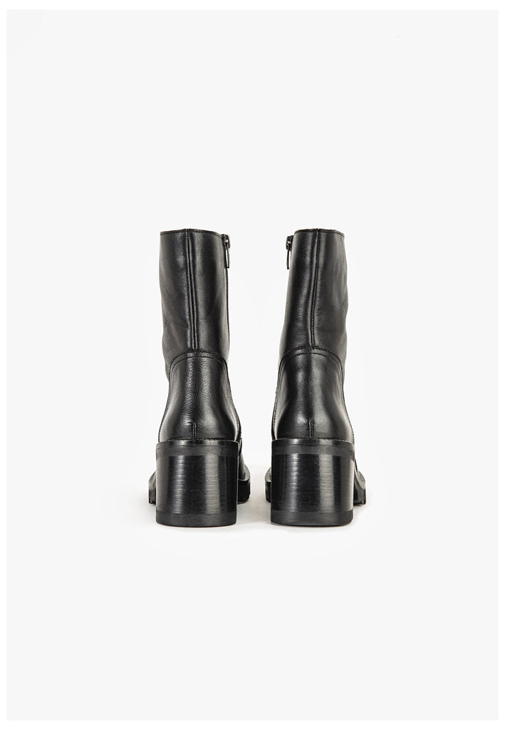 Inuovo Stiefelette Leder Schwarz