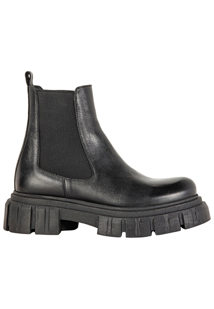 Inuovo Stiefelette Leder Schwarz