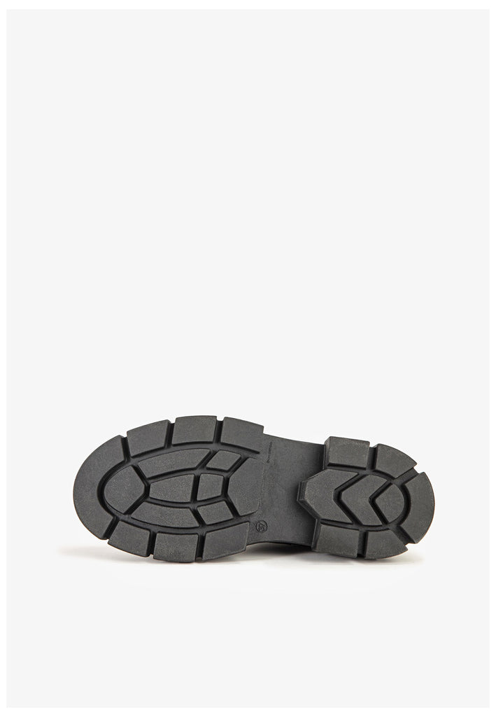 Inuovo Stiefelette Leder Schwarz