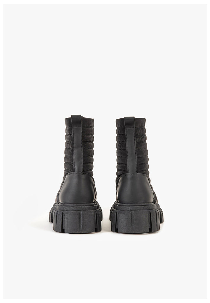 Inuovo Stiefelette Leder Schwarz