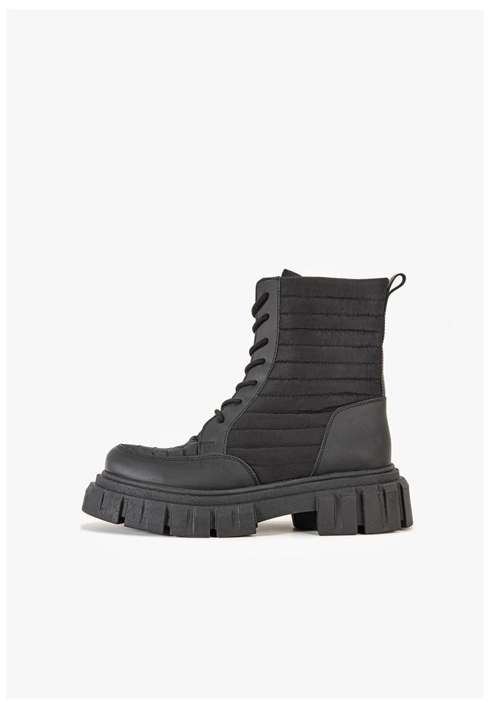 Inuovo Stiefelette Leder Schwarz