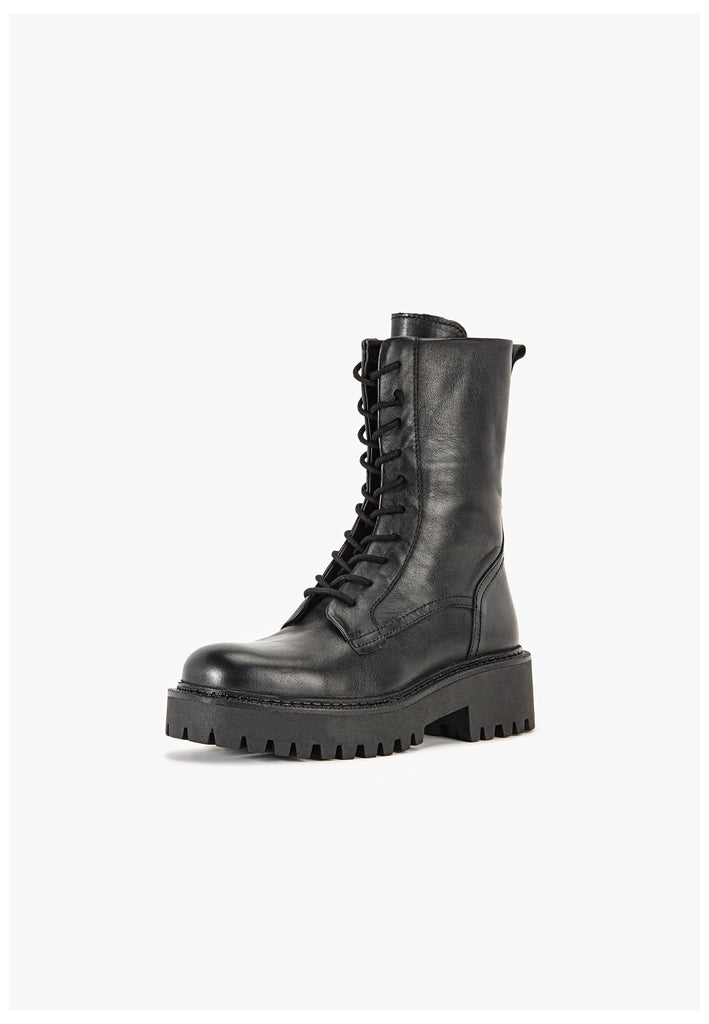 Inuovo Stiefelette Leder Schwarz