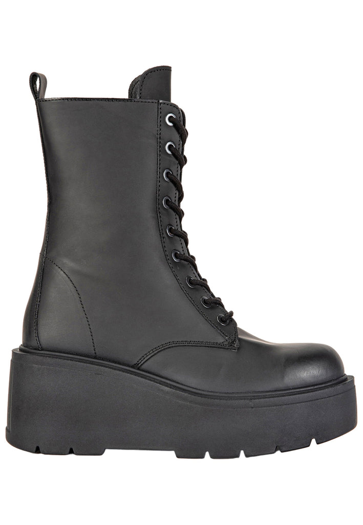 Inuovo Stiefelette Leder Schwarz