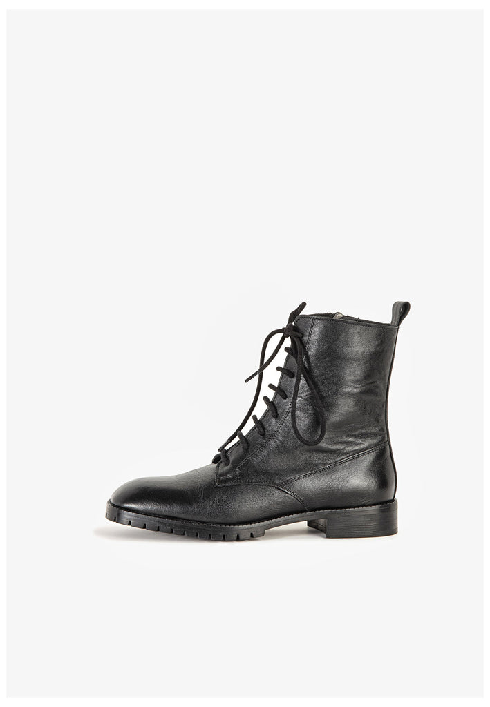 Inuovo Stiefelette Leder Schwarz