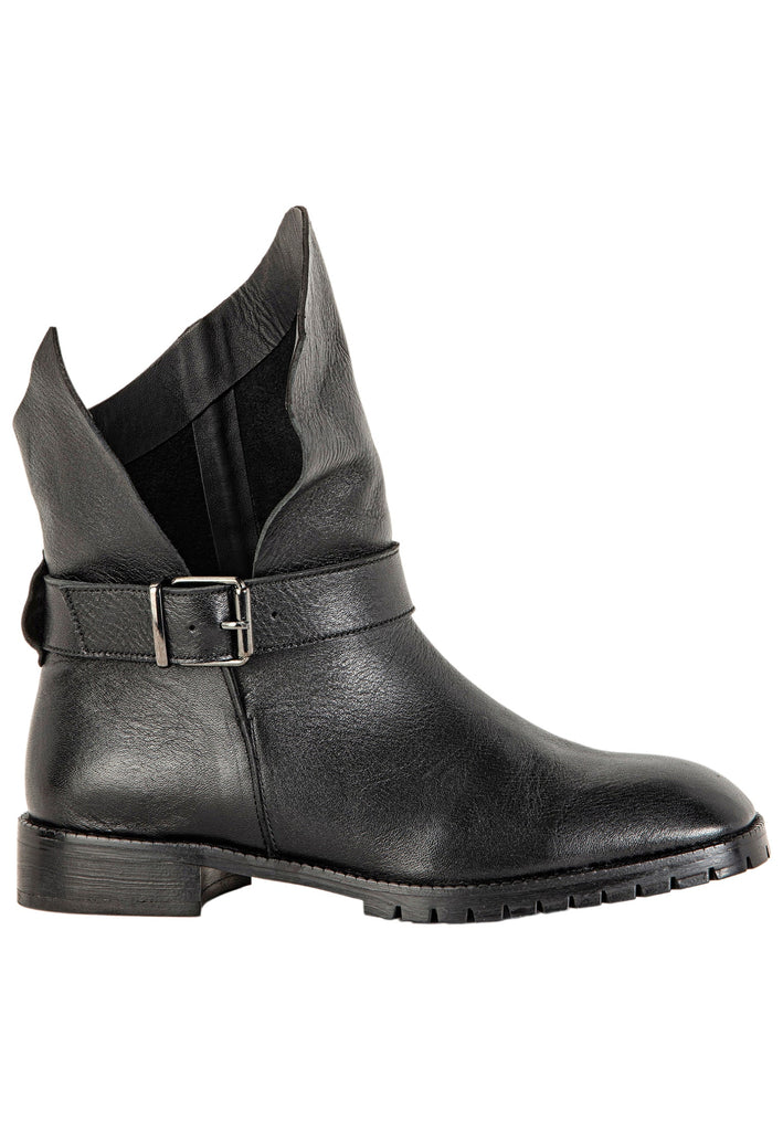 Inuovo Stiefelette Leder Schwarz