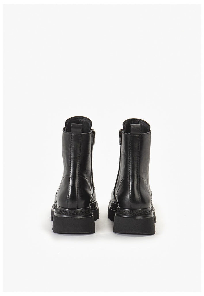 Inuovo Stiefelette Leder Schwarz