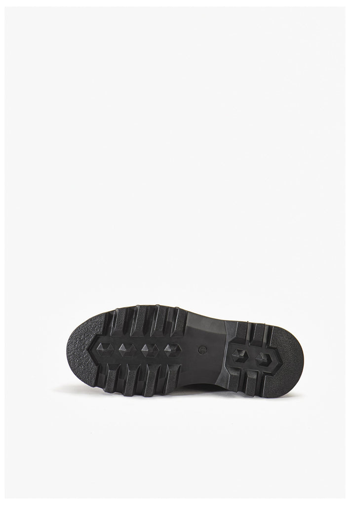 Inuovo Stiefelette Leder Schwarz