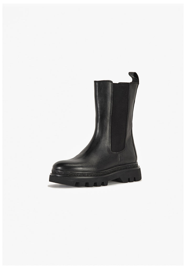 Inuovo Stiefelette Leder Schwarz