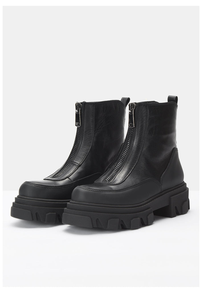 Inuovo Stiefelette Leder Schwarz