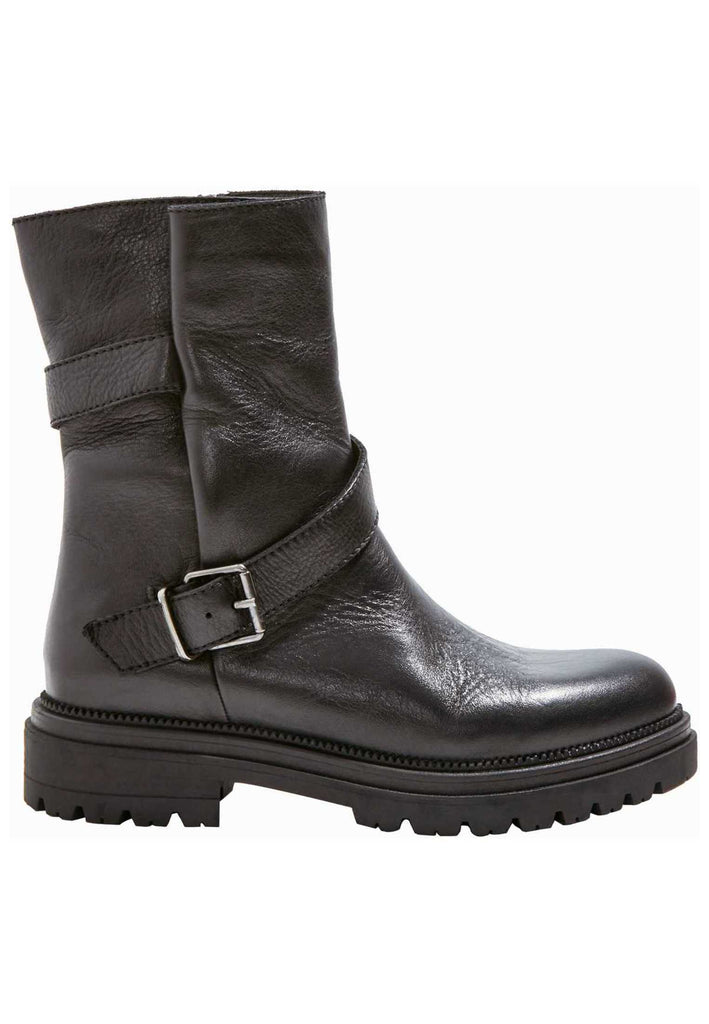 Inuovo Stiefelette Leder Schwarz