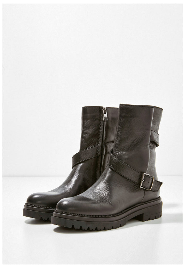 Inuovo Stiefelette Leder Schwarz