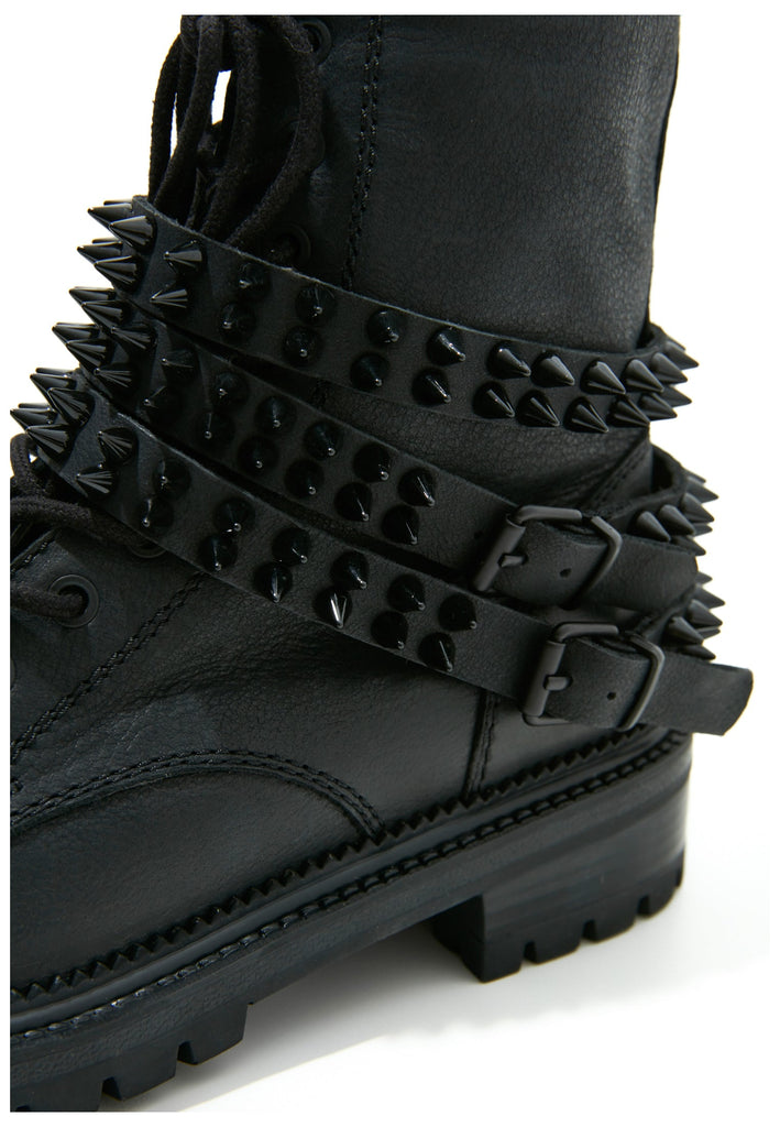 Inuovo Stiefelette Leder Schwarz