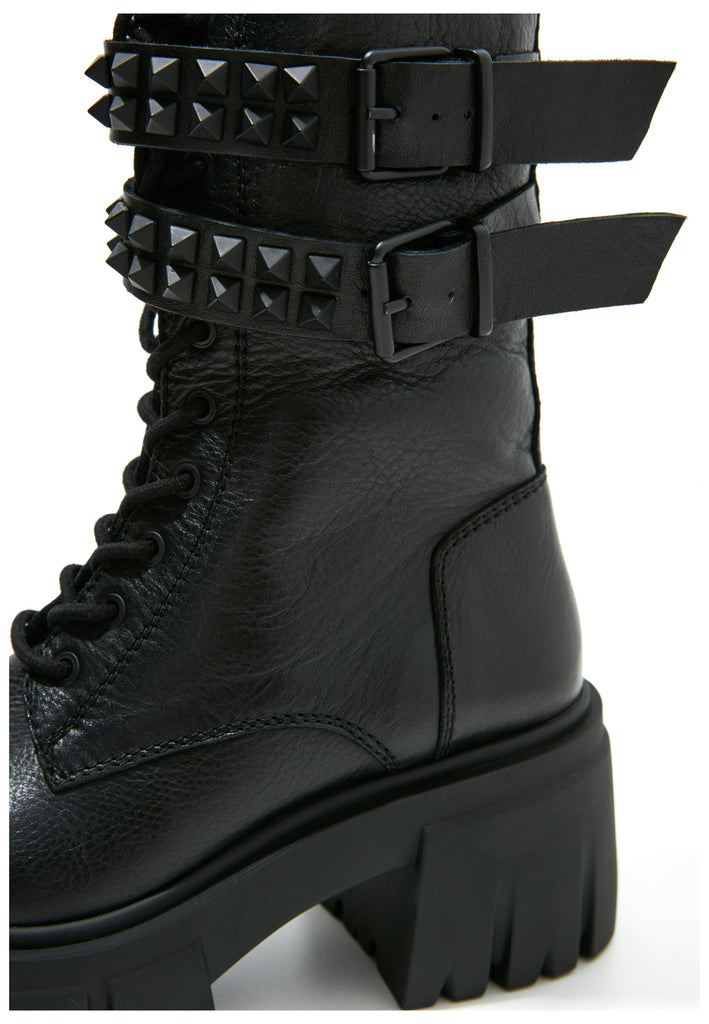 Inuovo Stiefelette Leder Schwarz