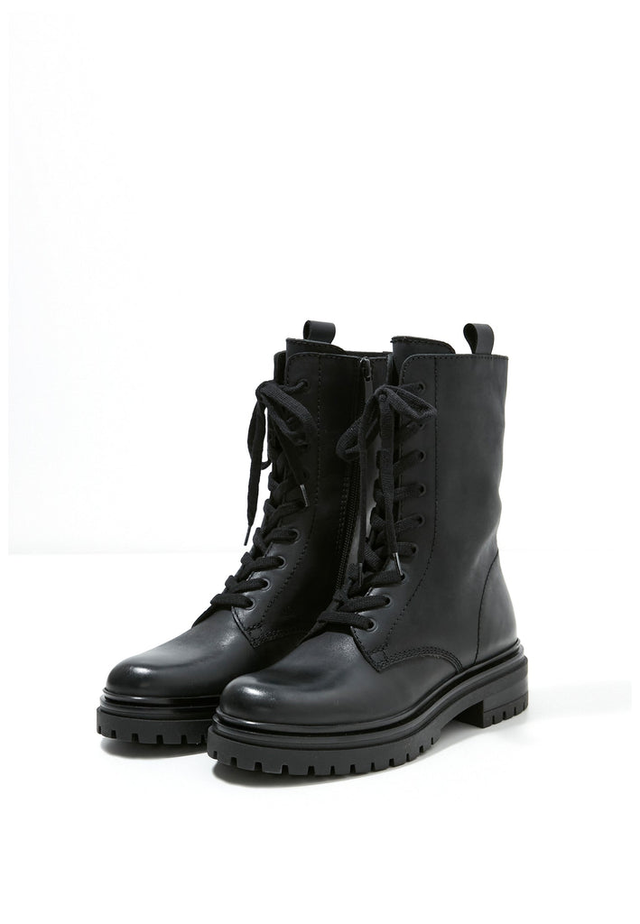 Inuovo Stiefelette Leder Schwarz