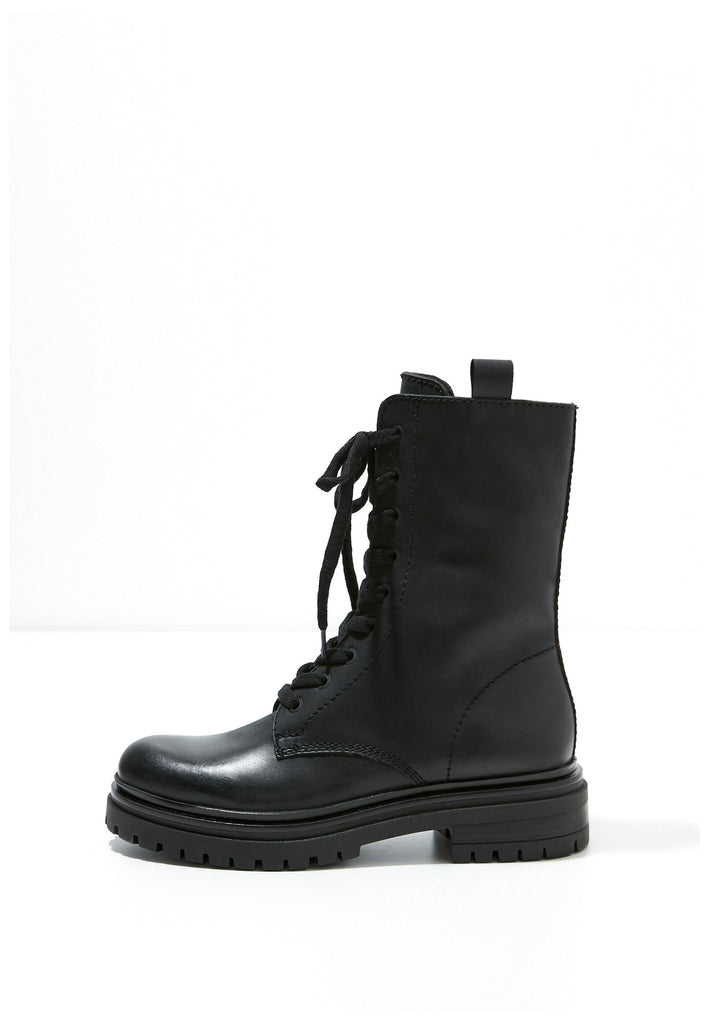 Inuovo Stiefelette Leder Schwarz