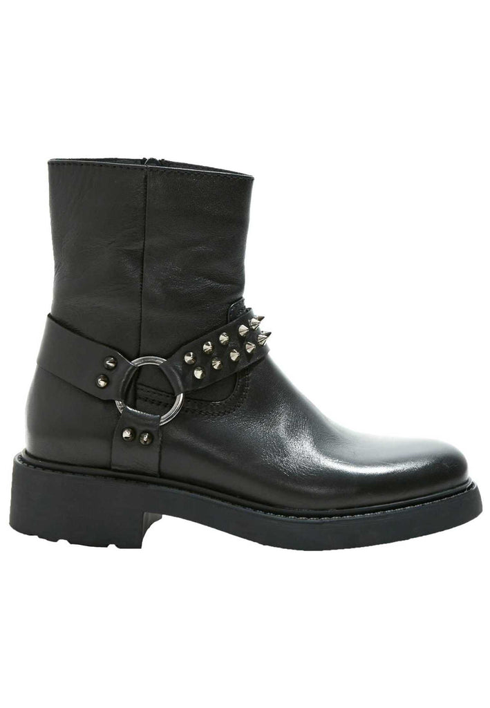 Inuovo Stiefelette Leder Schwarz