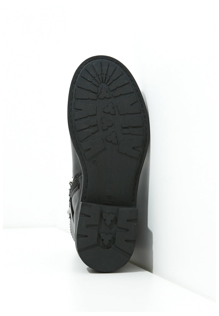 Inuovo Stiefelette Leder Schwarz