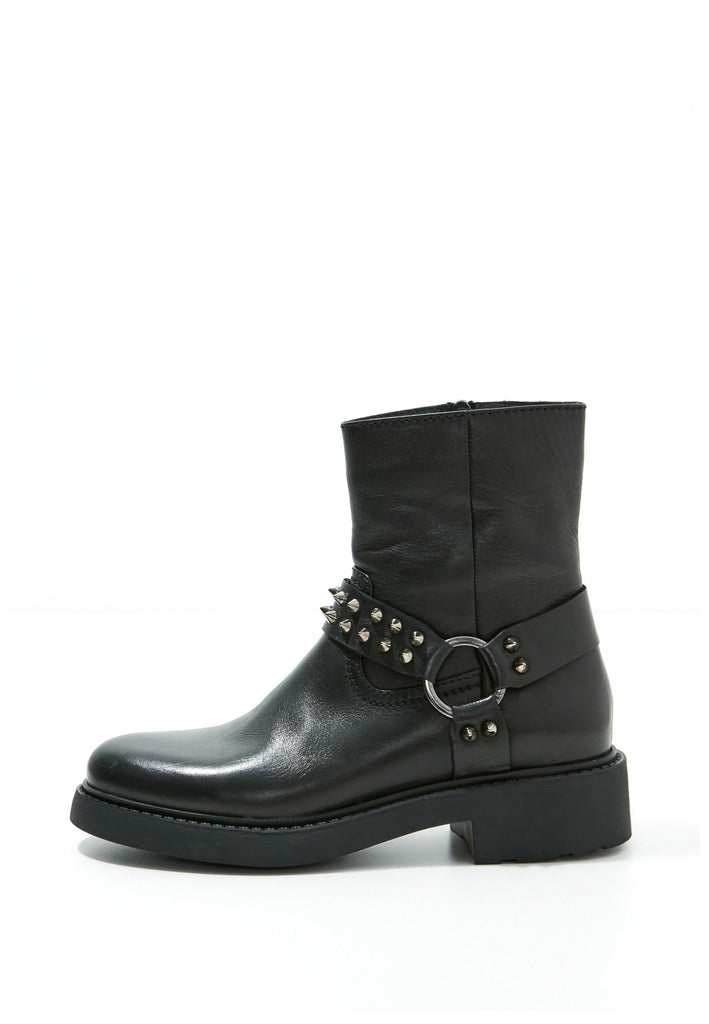 Inuovo Stiefelette Leder Schwarz