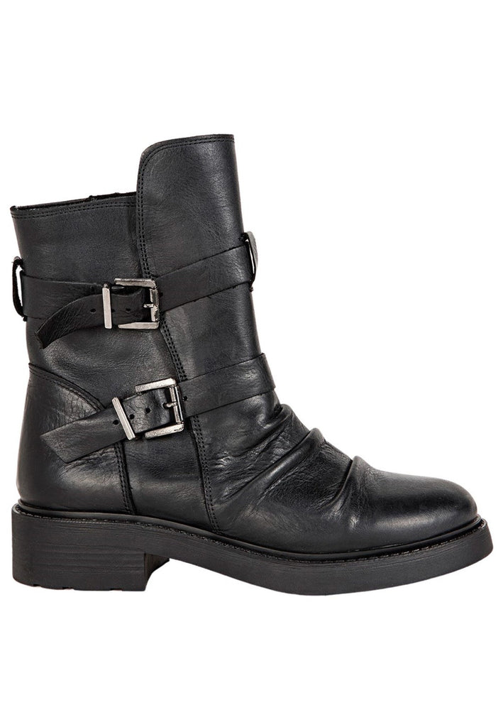 Inuovo Stiefelette Leder Schwarz