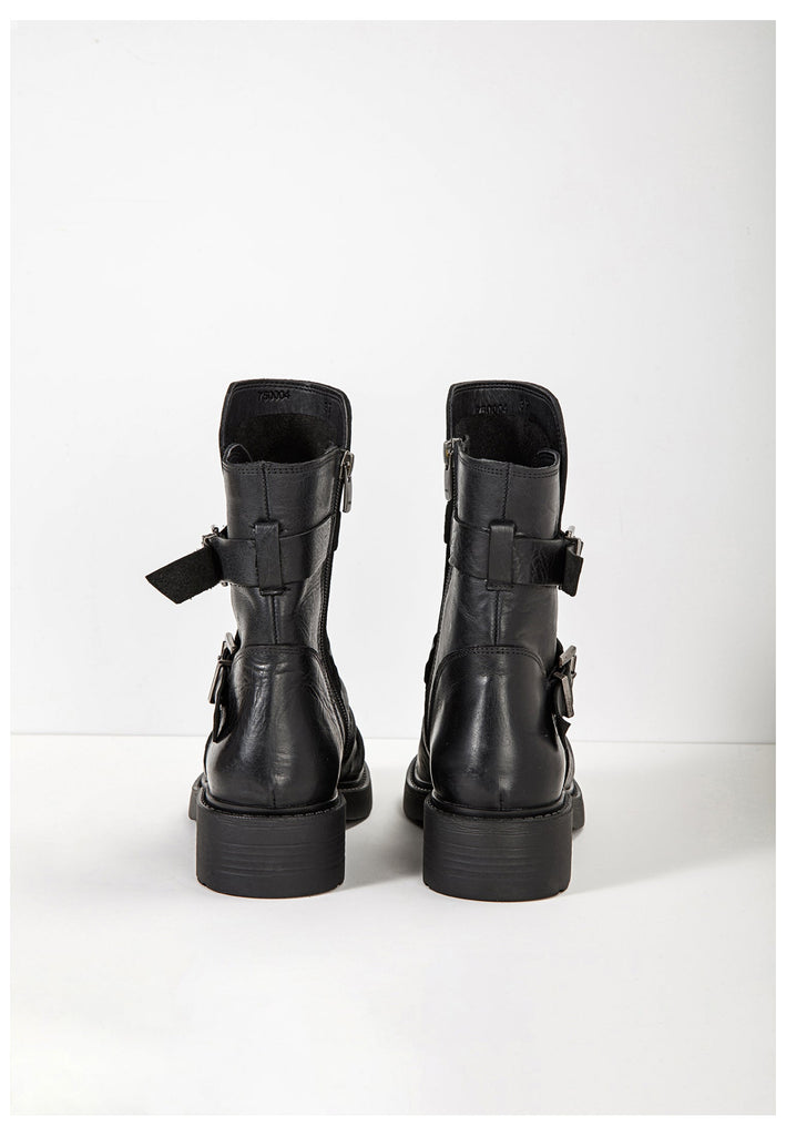 Inuovo Stiefelette Leder Schwarz