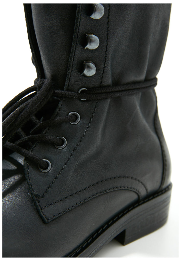 Inuovo Stiefelette Leder Schwarz