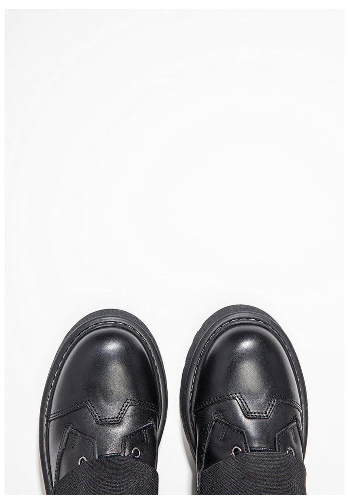 Inuovo Stiefelette Leder Schwarz