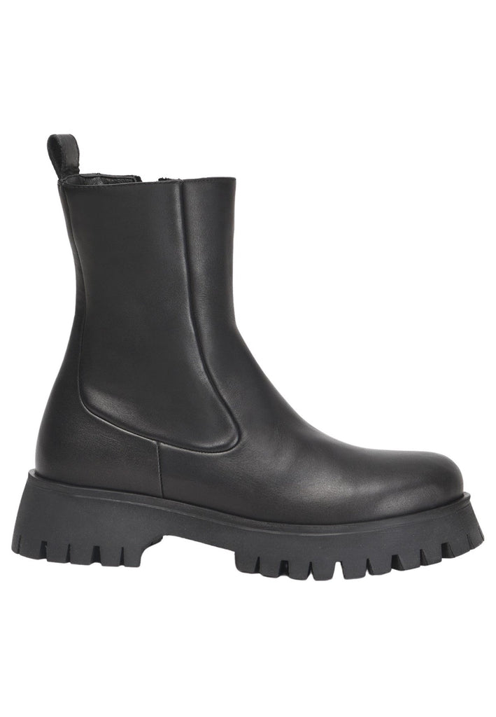 Inuovo Stiefelette Leder Schwarz
