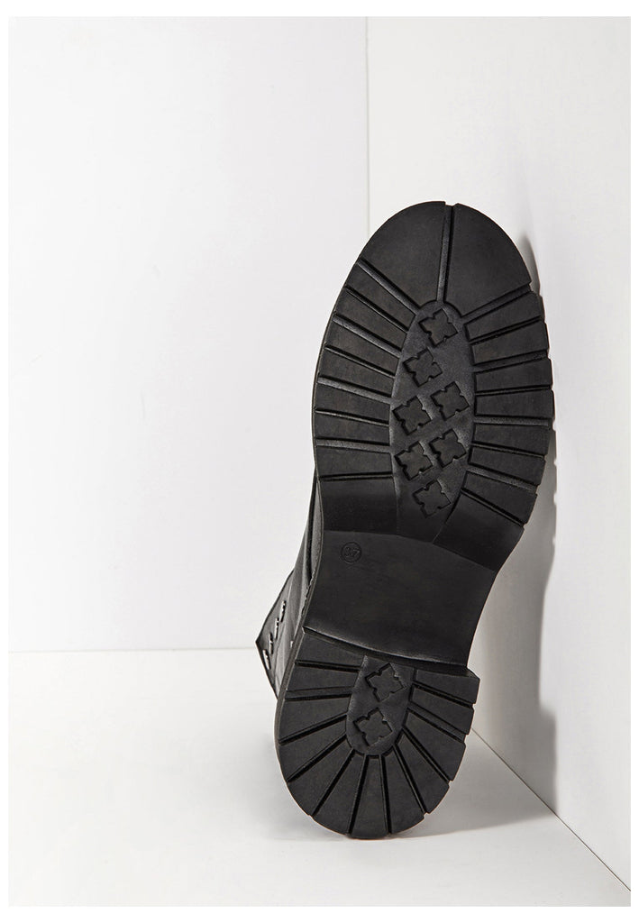 Inuovo Stiefelette Leder Schwarz