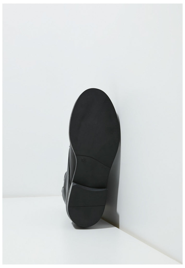 Inuovo Stiefelette Leder Schwarz