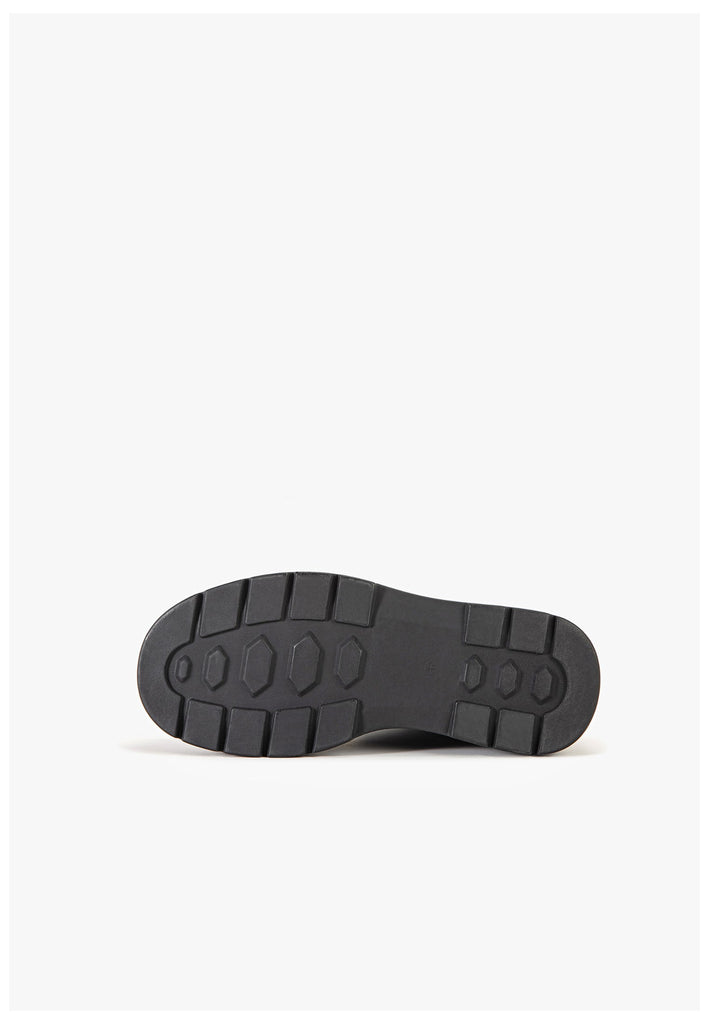 Inuovo Stiefelette Leder Schwarz/Schwarz