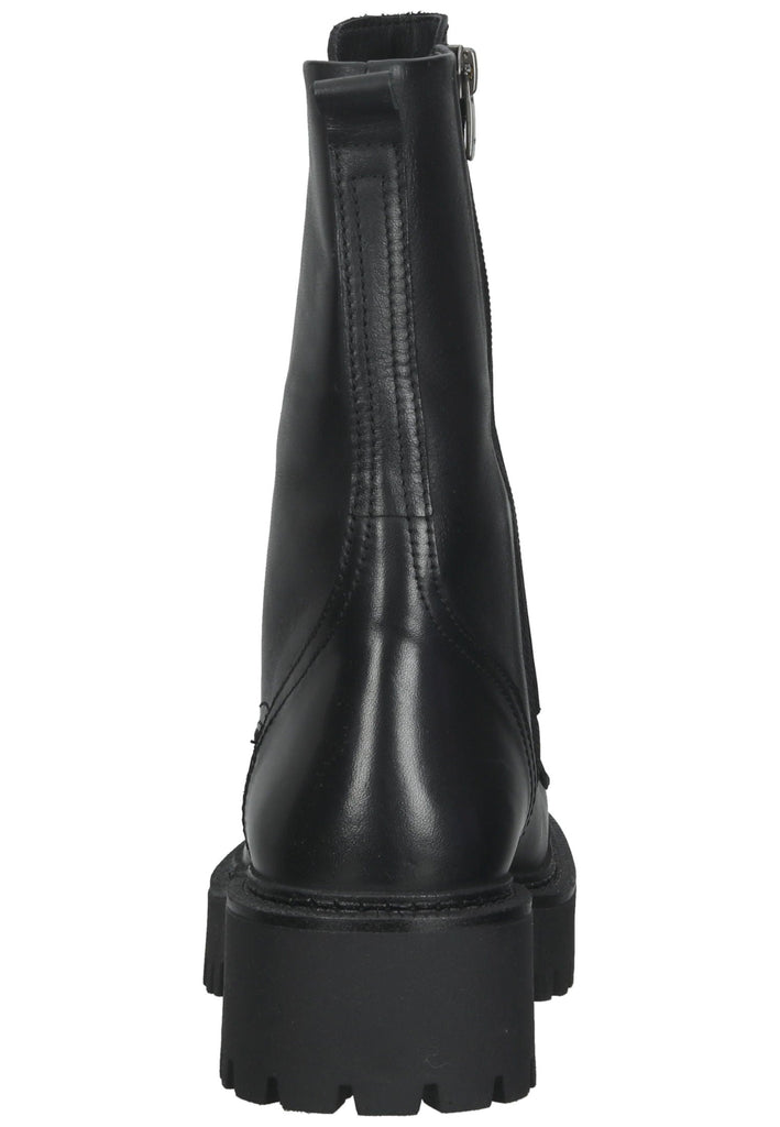 Inuovo Stiefelette Leder Schwarz/Schwarz