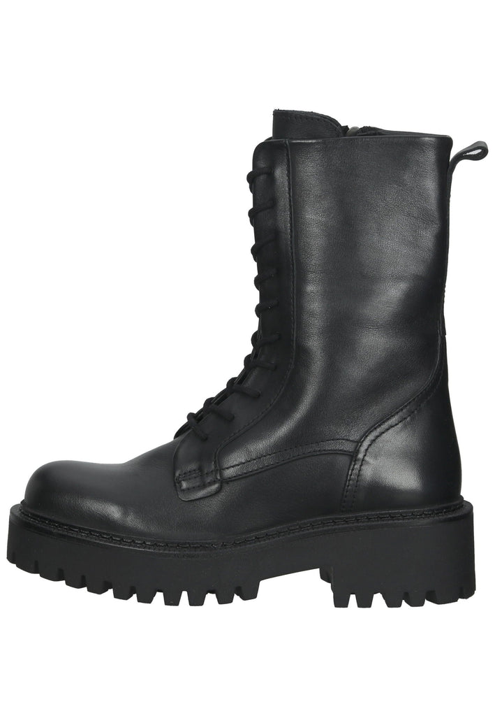 Inuovo Stiefelette Leder Schwarz/Schwarz