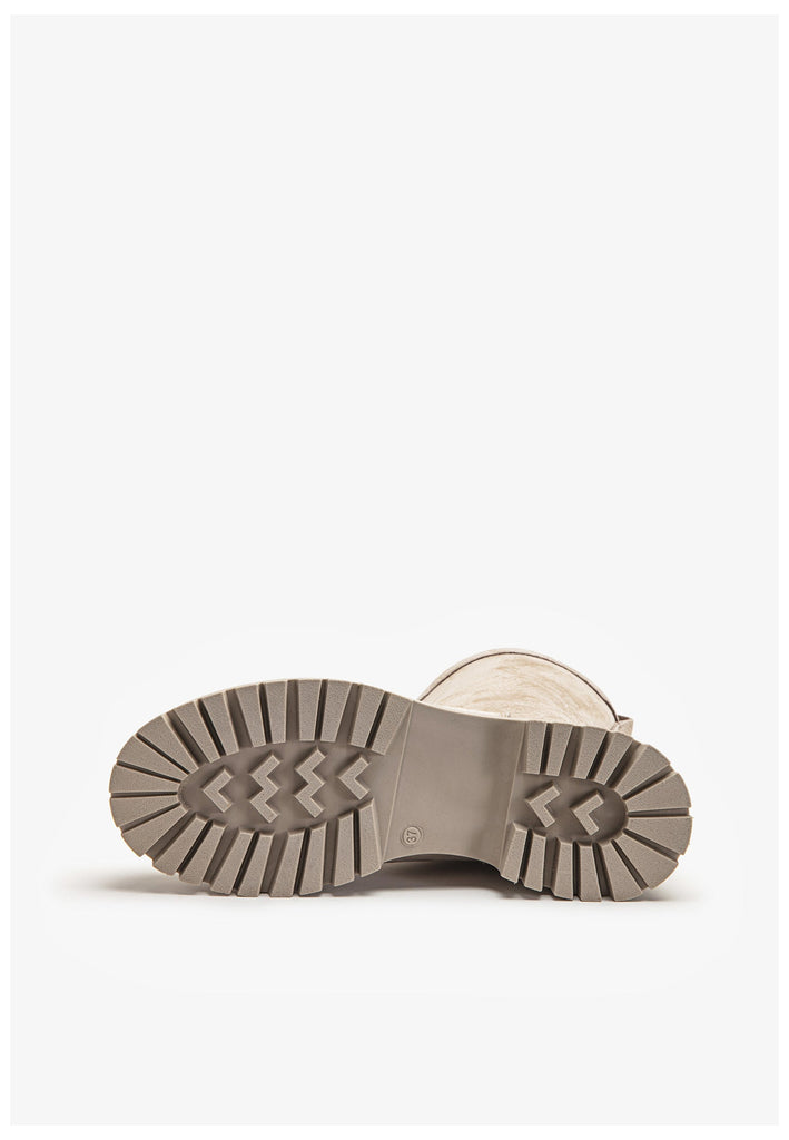 Inuovo Stiefelette Leder Silber/Grau