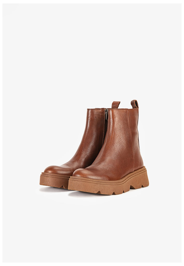 Inuovo Stiefelette Leder Tan