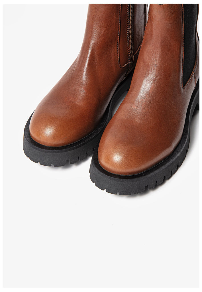 Inuovo Stiefelette Leder Tan