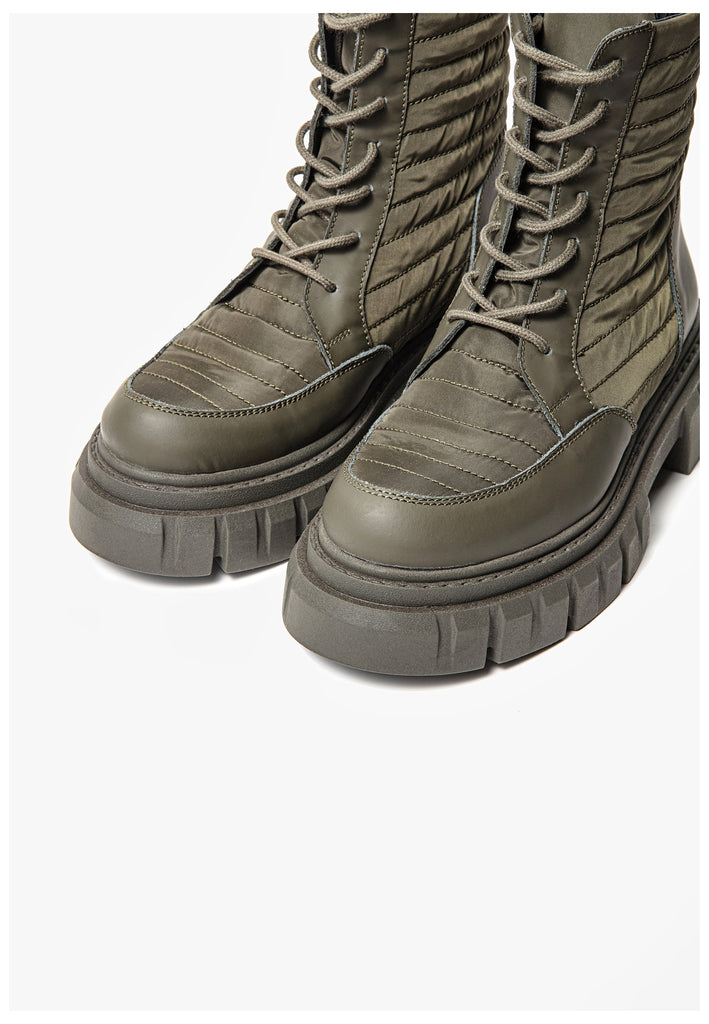 Inuovo Stiefelette Leder/Textil Army