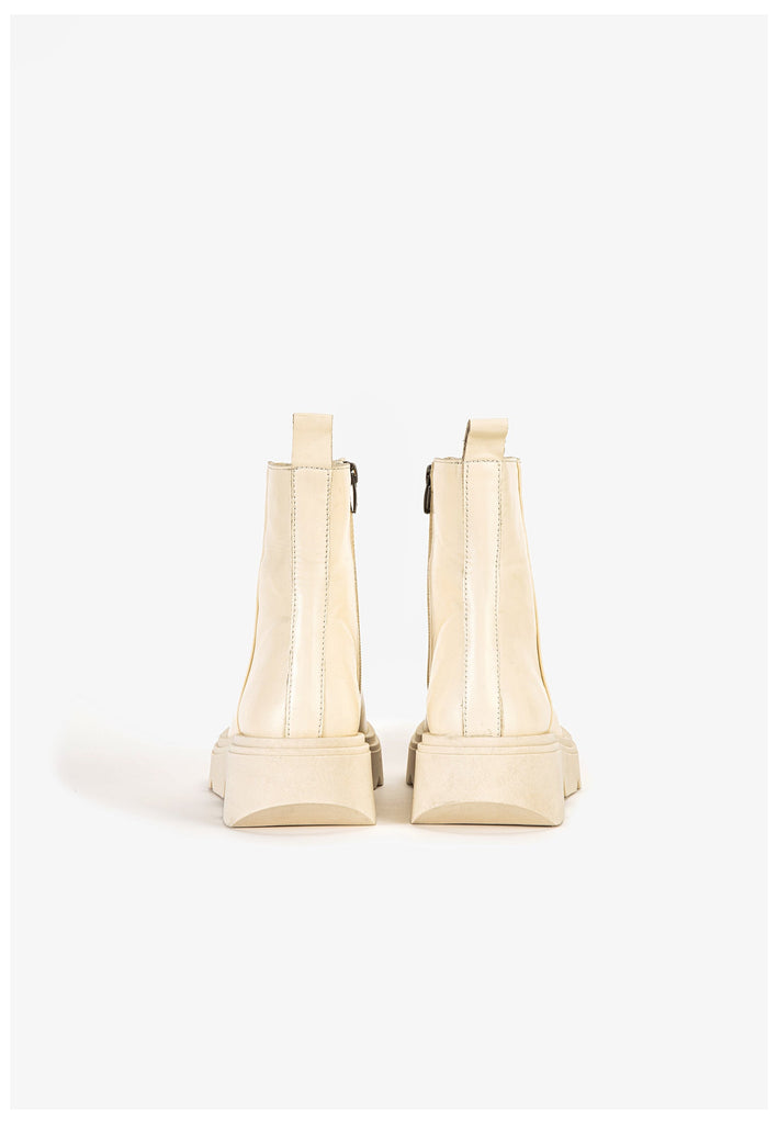 Inuovo Stiefelette Leder Weiß