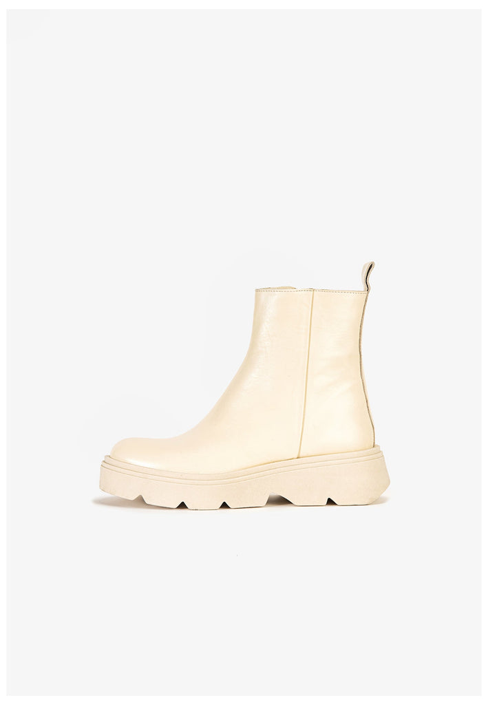 Inuovo Stiefelette Leder Weiß